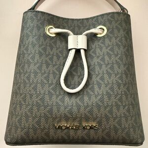 Michael Kors Mini Bucket Bag with Light Pink Drawstring